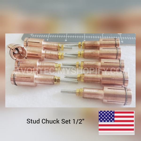 Stud chuck collets for stud welder