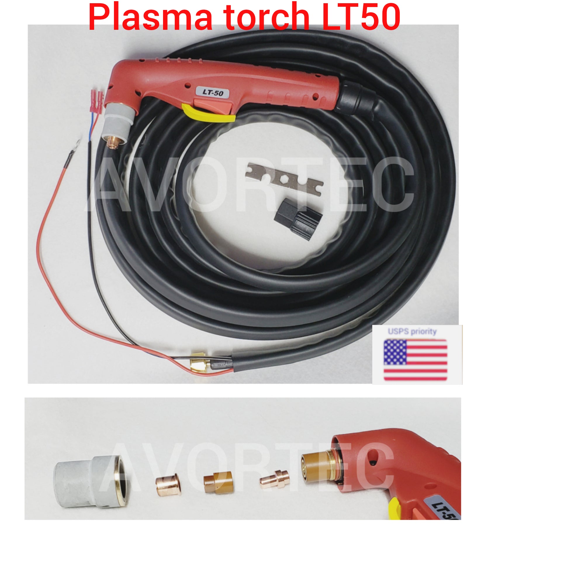thumbnail image 2 of AMICO CUT5060-050, 50Pcs Plasma Cutter Consumables Nozzles, Electrodes And Cups 2 of 14