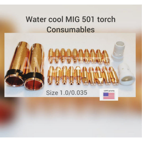 MIG line feed torch water cooled